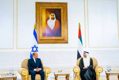 The visit comes after Mr Al Khaja delivered an invitation to the Israeli prime minister in October on behalf of Sheikh Mohamed bin Zayed, Crown Prince of Abu Dhabi and Deputy Supreme Commander of the Armed Forces. Wam