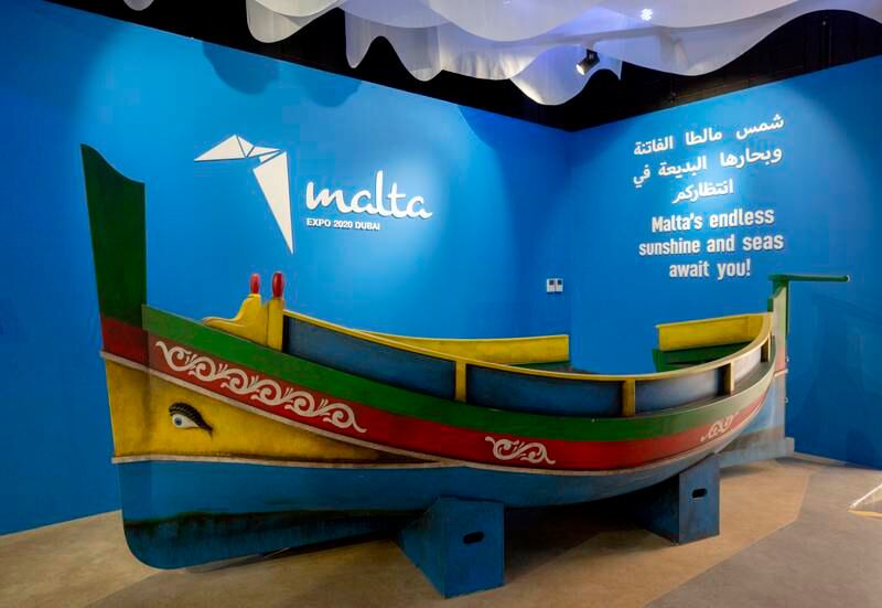 Inside the Malta pavilion. Photo: Christopher Edralin / Expo 2020 Dubai