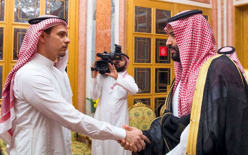 Salah Khashoggi meets Saudi Arabia's crown prince Mohammed bin Salman. SPA 