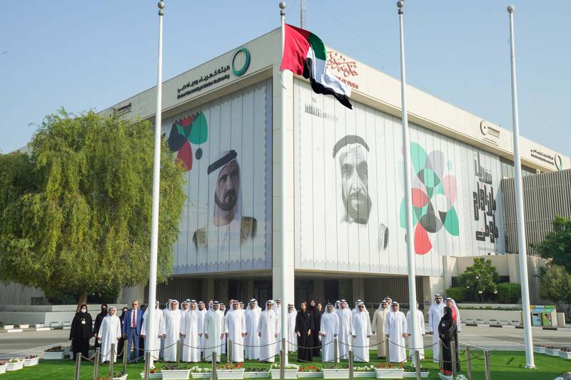 DEWA celebrates UAE flag day. Photo: Dubai Media Office