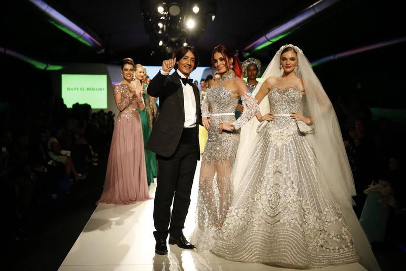 Egyptian designer Hany El Behairy has created the world's most expensive wedding dress. Courtesy Bareface