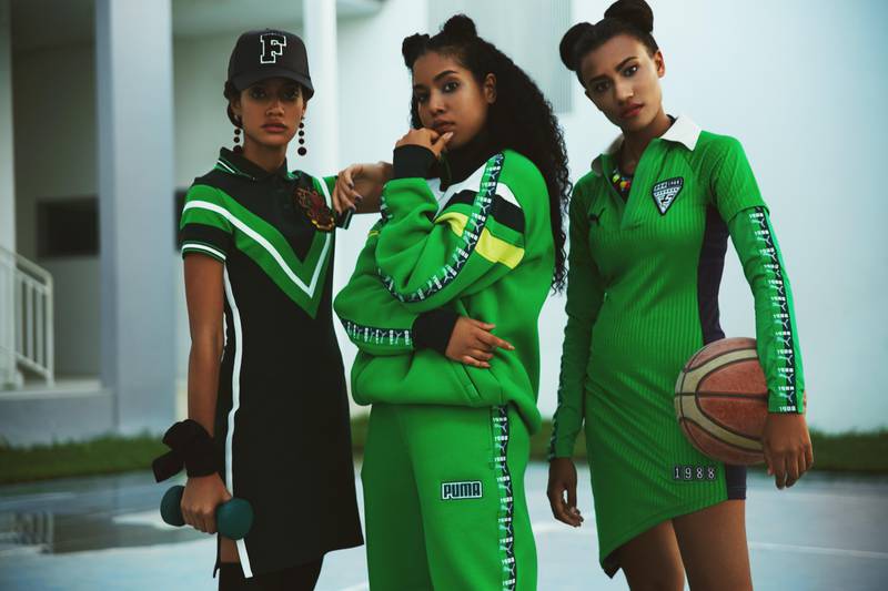 Rihanna's Fenty by Puma sportswear collection. The singer became creative director of Puma's women’s collections in 2014.