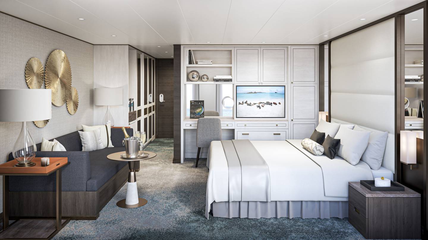 Artist’s rendering of a guest suite on the 'National Geographic Islander II'. Photo: Lindblad Expeditions