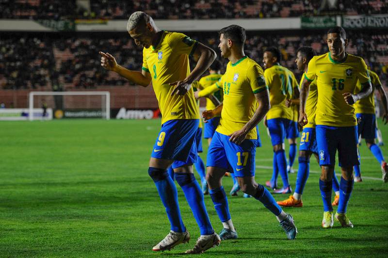 Richarlison scored twice in Brazil's 4-0 win over Bolivia. AFP