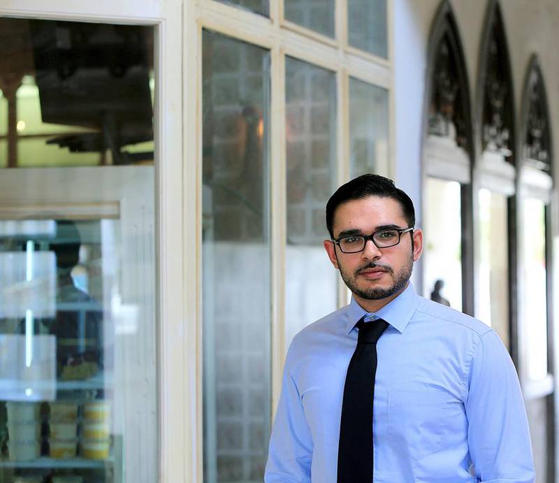 Dr Shehab Al Ansari hopes his research could produce a device that helps pre-condition hearts so the organs are better prepared for heart attacks. Satish Kumar / The National