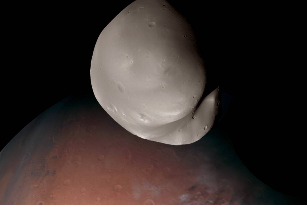 La sonde Hope des EAU révèle les secrets de Deimos, la lune de Mars