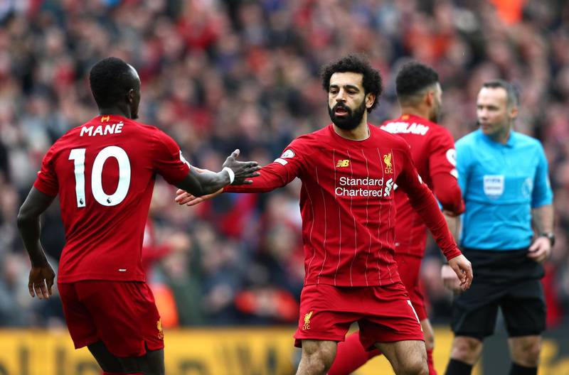 SATURDAY: Liverpool 2 Bournemouth 1: Jurgen Klopp's side moved another step closer to a first league title in 30 years, despite an early wobble on Merseyside. Callum Wilson put Bournemouth into a shock ninth-minute lead before Mohamed Salah and Sadio Mane both found the target before the break. It was Liverpool's 22nd successive Premier League win at Anfield, breaking the English top-flight record set by Bill Shankly's team in 1972. Getty