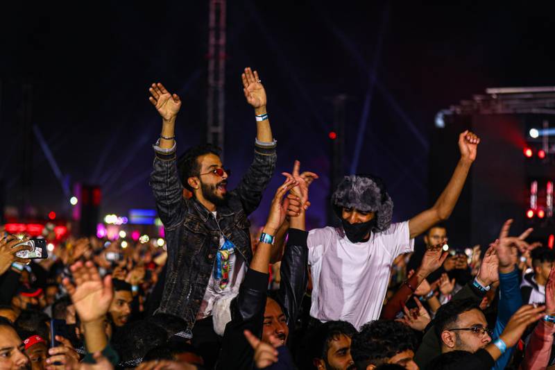 The second day of the MDL Beast festival was held in Riyadh, Saudi Arabia. The 3-day festival, from December 19 to 21 includes Internationally acclaimed DJ acts such as David Guetta and Steve Aoki. Courtesy MDL Beast