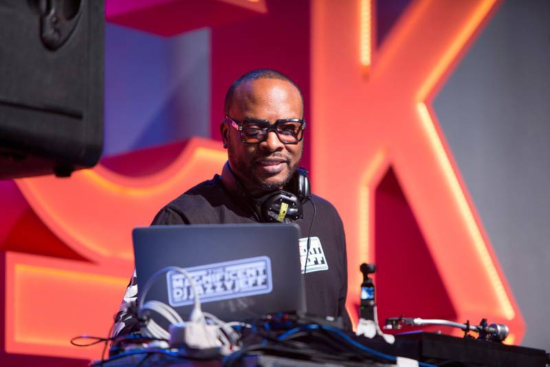 Abu Dhabi, United Arab Emirates -DJ Jazzy Jeff performing  at the Block Party at The Galleria, Al Maryah Island.  Leslie Pableo for The National