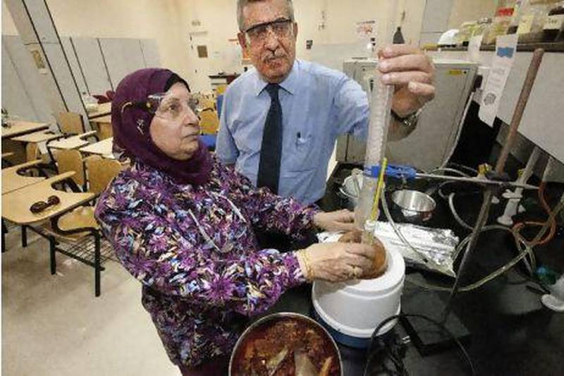Fathia Saleh Mohammed and Essam Zubaidy, researchers at the American University of Sharjah, have published four papers on the use of aluminium foil in cooking. Jaime Puebla / The National