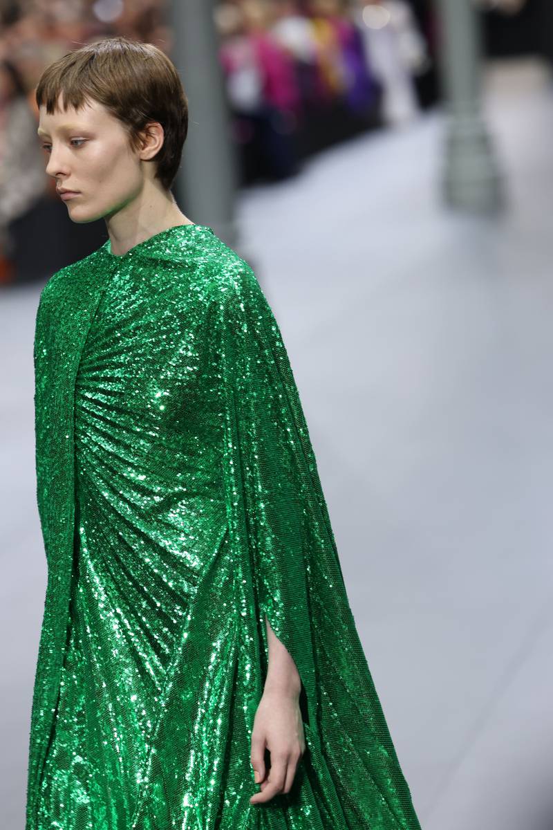 Another metallic look at Valentino for spring/summer 2023. Getty 