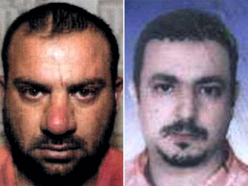 ISIS leader Amir Mohammed Said Abd al-Rahman al-Mawla (left) and Abu Qaswarah (right). AFP