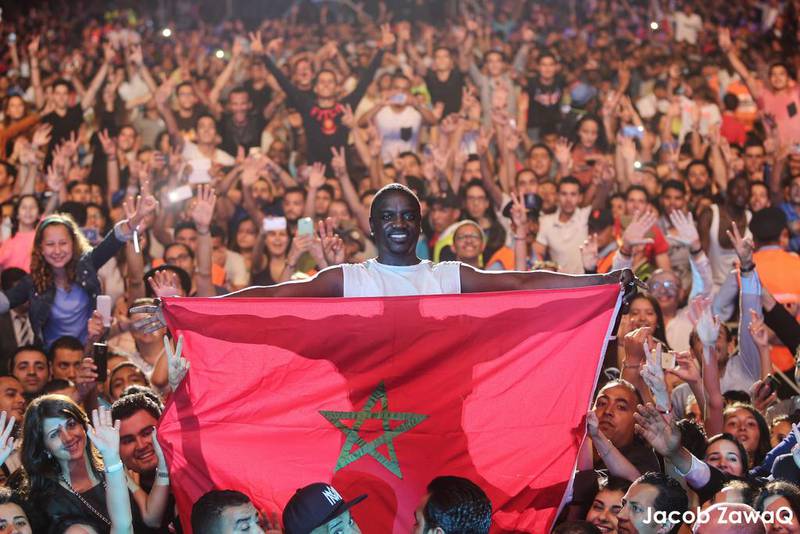 Akon during Morocco’s Mawazine Festival. Courtesy Jacob ZawaQ