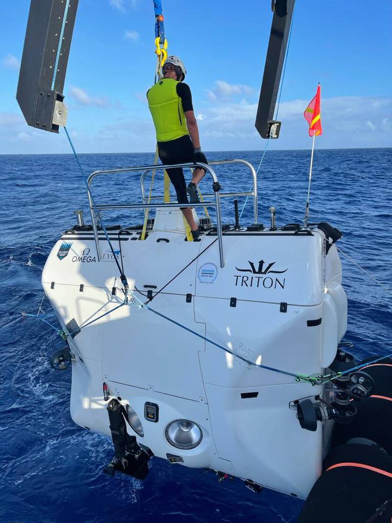 Hamish Harding attempts to traverse the deepest point in the world, the Challenger Deep, 11km below sea level.