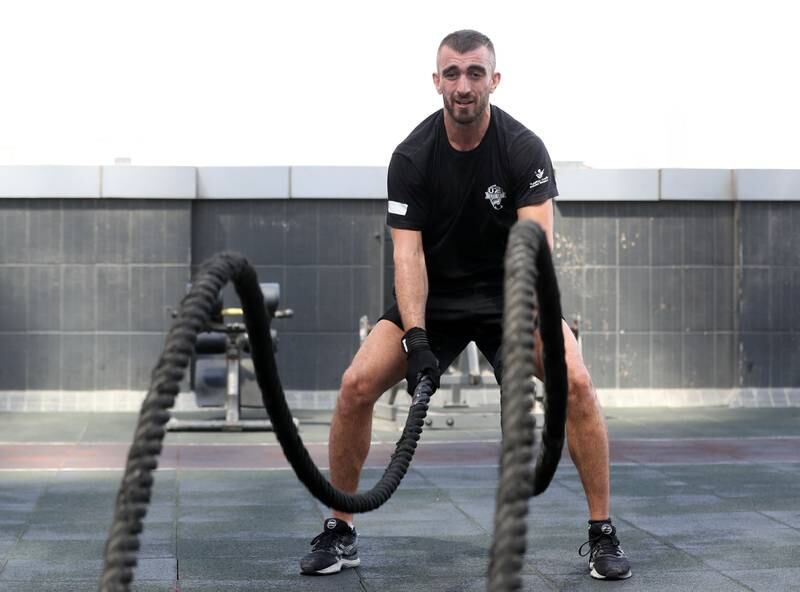 'The battle ropes help build my endurance.'