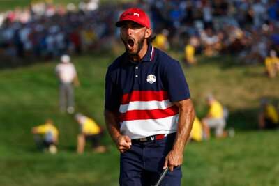 TEAM USA: Homa looked genuinely terrified on the first tee, but looks can be deceiving. Despite losing that opening morning session, he grew from strength to strength, winning three and halving one of his remaining four games. He was also responsible for the coldest moment of the tournament, taking his hat off and walking to shake hands with his vanquished opponents while his chip was still travelling to the hole. USA's standout player. Getty