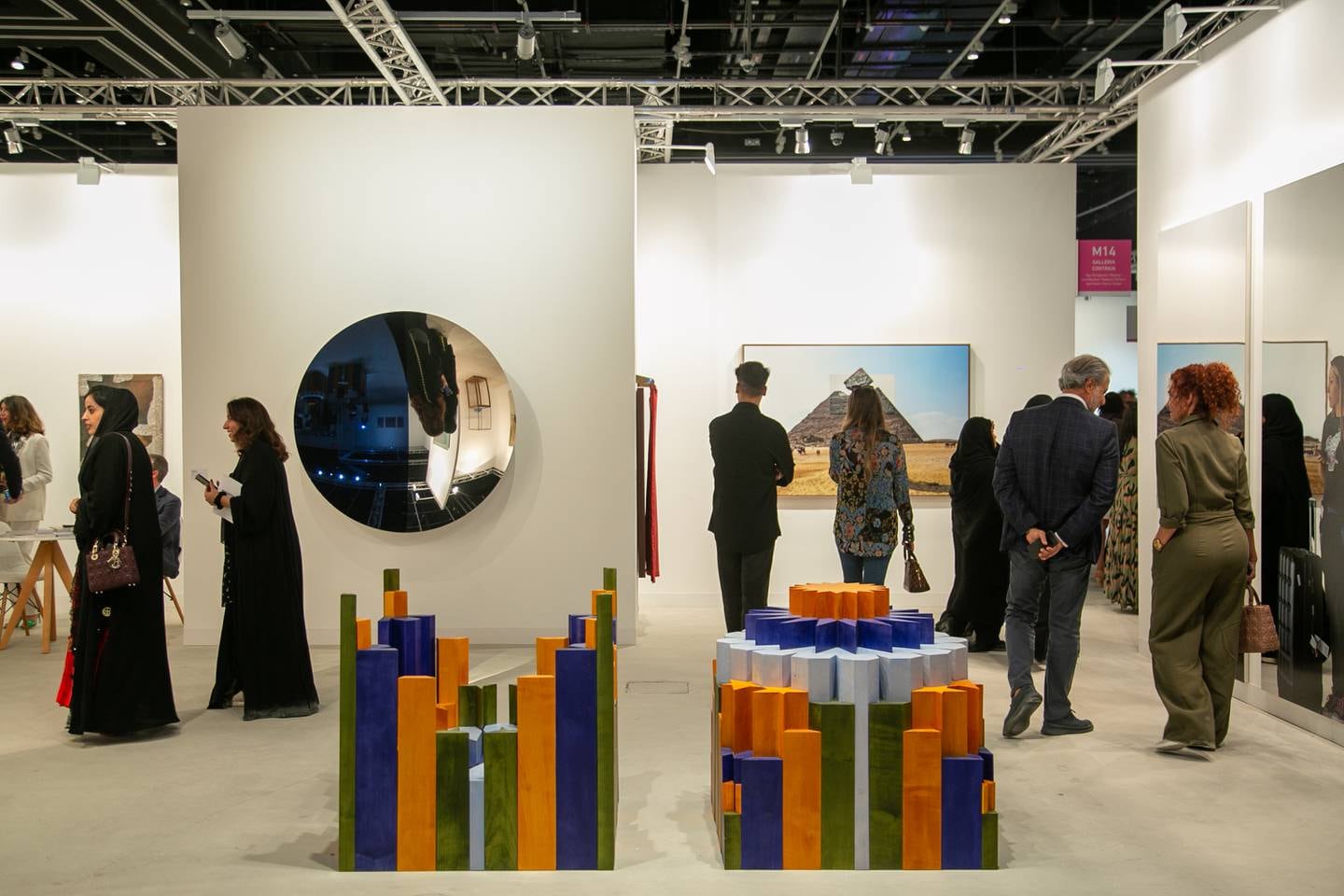 Visitors, artists and gallerists have flocked to Manarat Al Saadiyat from across the globe for a hugely expanded Abu Dhabi Art. Photo: Abu Dhabi Art