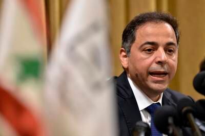 Wassim Mansouri, the interim governor of Banque du Liban, and his team have the daunting task of solving some long-term problems. EPA