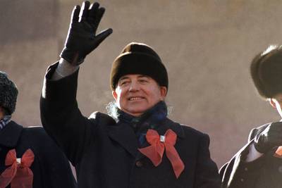 The last leader of the Soviet Union, former president Mikhail Gorbachev, died aged 91 on August 30, 2022. AP Photo /  Boris Yurchenko
