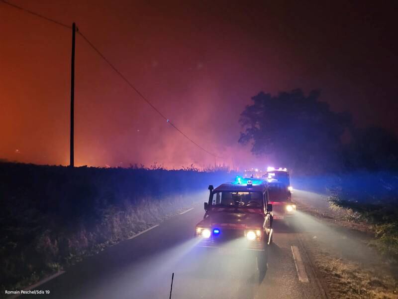 About 750 firefighters and water-dropping aircraft were battling the blaze in difficult conditions, with high temperatures and strong winds sweeping the Var region.