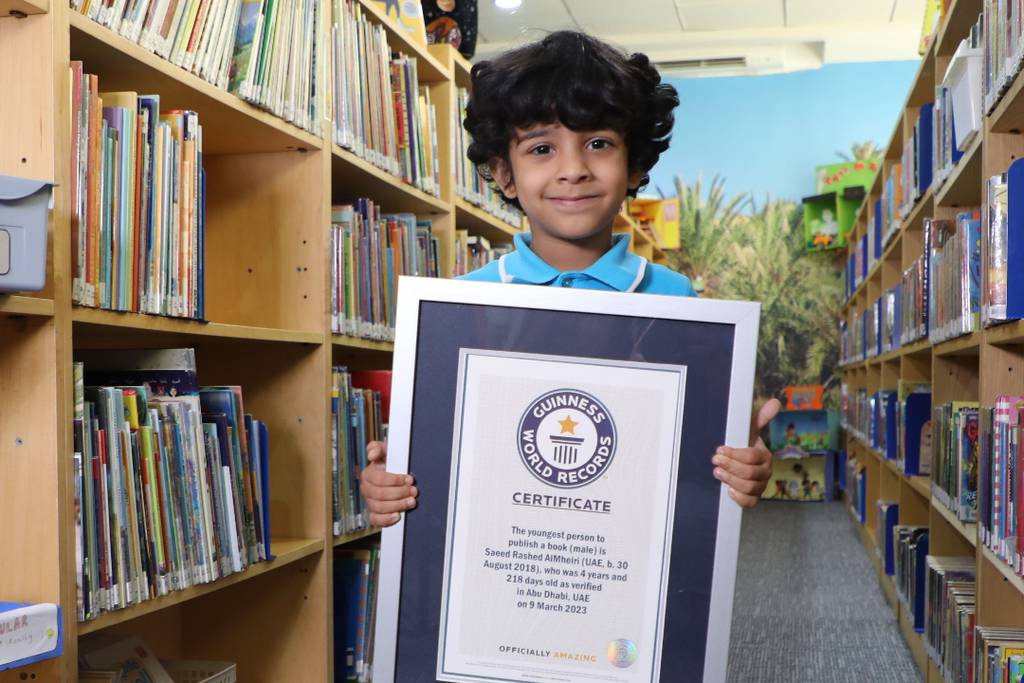 Meet Emirati boy, 4, who set Guinness record for youngest person to publish a book