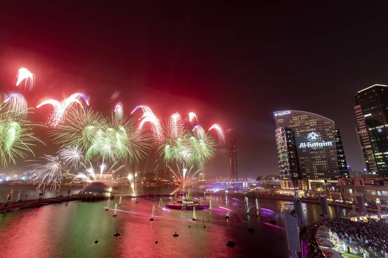 Fireworks at Dubai Festival City Mall light up the sky during for the Eid Al Fitr holiday. All photos: Chris Whiteoak / The National