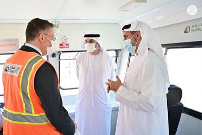 Sheikh Theyab was briefed on the rapid progress being made in the ambitious scheme