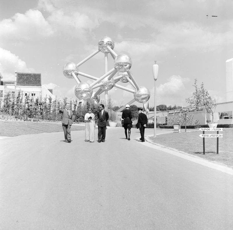 Atomium, the symbol of the 1958 world's fair in Brussels. Getty Images