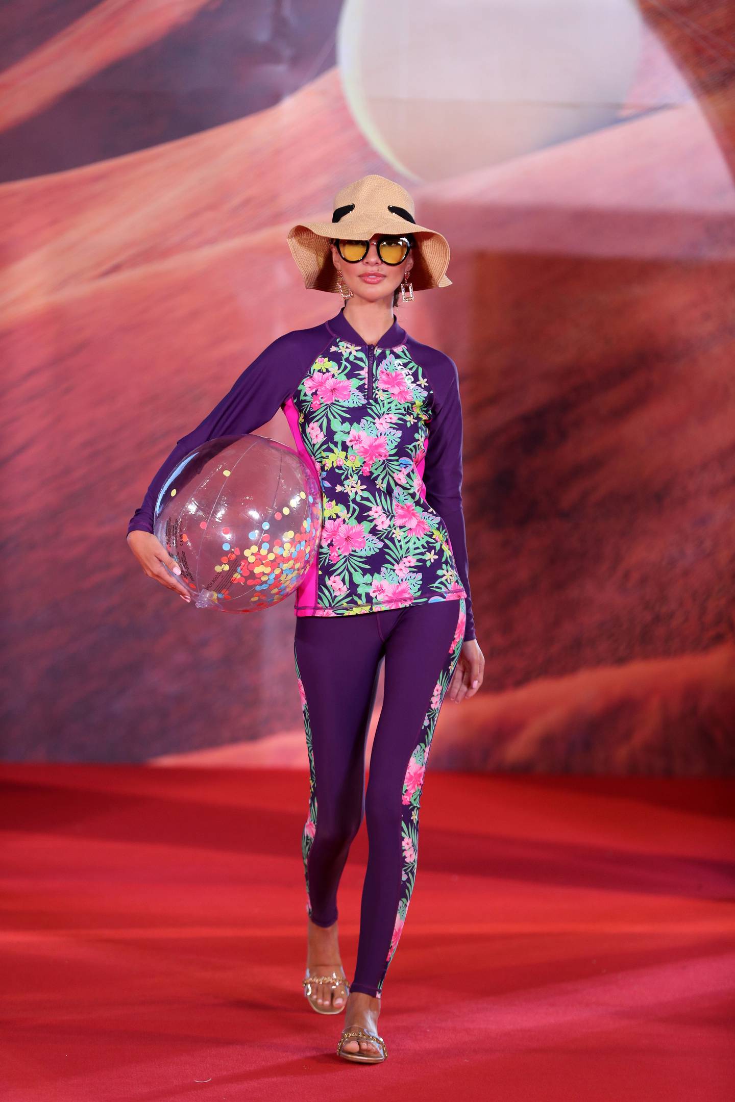 Coega Sunwear designs at Dubai Modest Fashion Week. JBR, Dubai. Chris Whiteoak/ The National