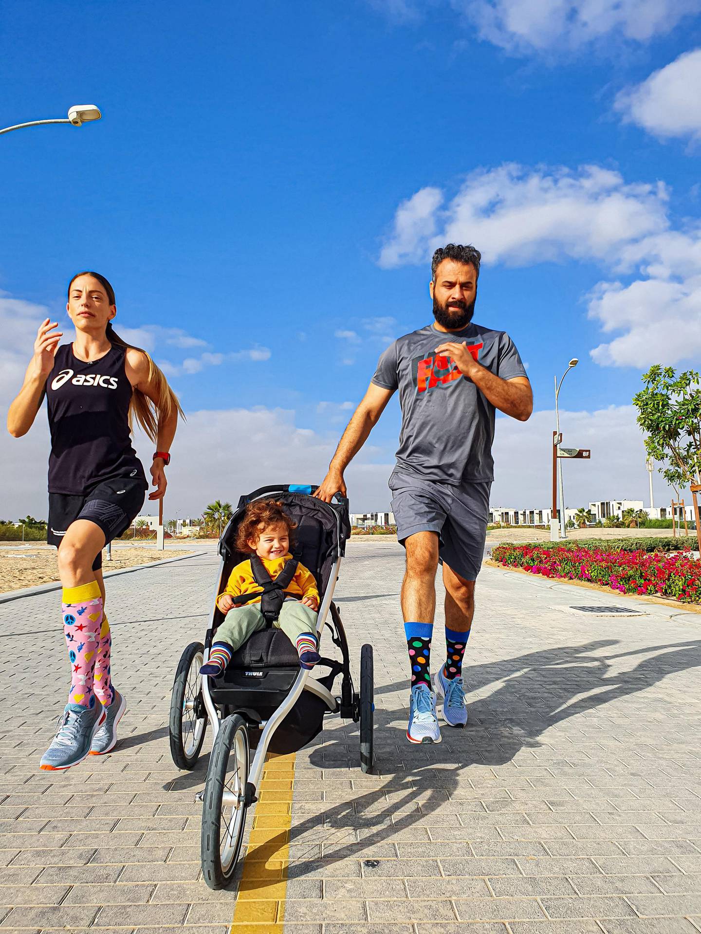 Tania Lolla Kaddoura and her husband, Mohamed, involve their toddler Noah in as many activities as possible.