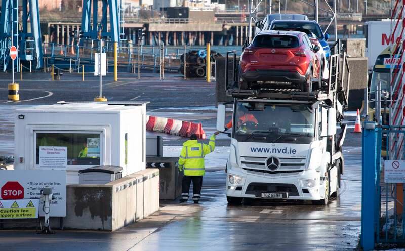 The UK wants less stringent checks on goods crossing from Great Britain to Northern Ireland. Getty 
