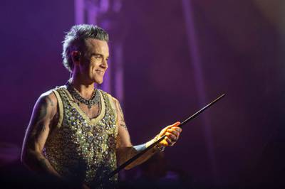 Singer-songwriter Robbie Williams is set to perform in Abu Dhabi in October. AFP