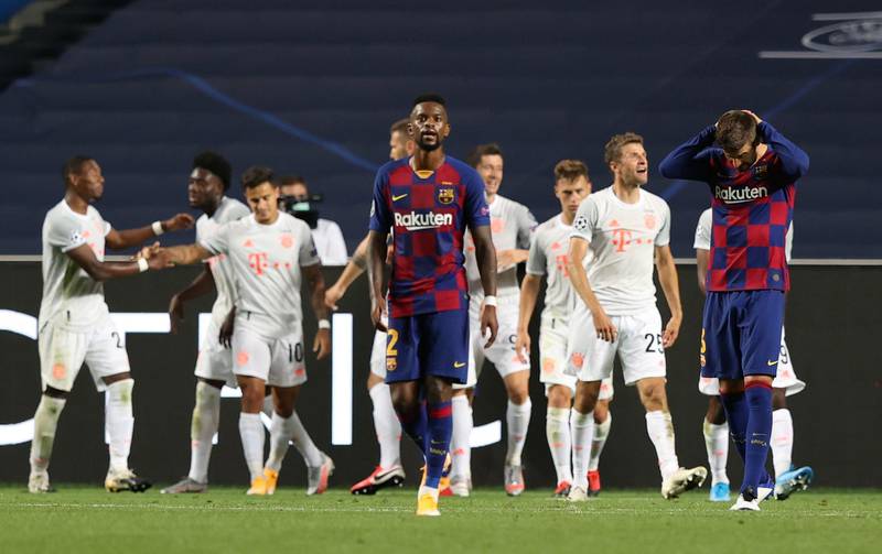Nelson Semedo - 4: The right back charged with policing Bayern’s Davies and Perisic was always in for a tough night. Semedo had his moments going forward but too few of them. Reuters