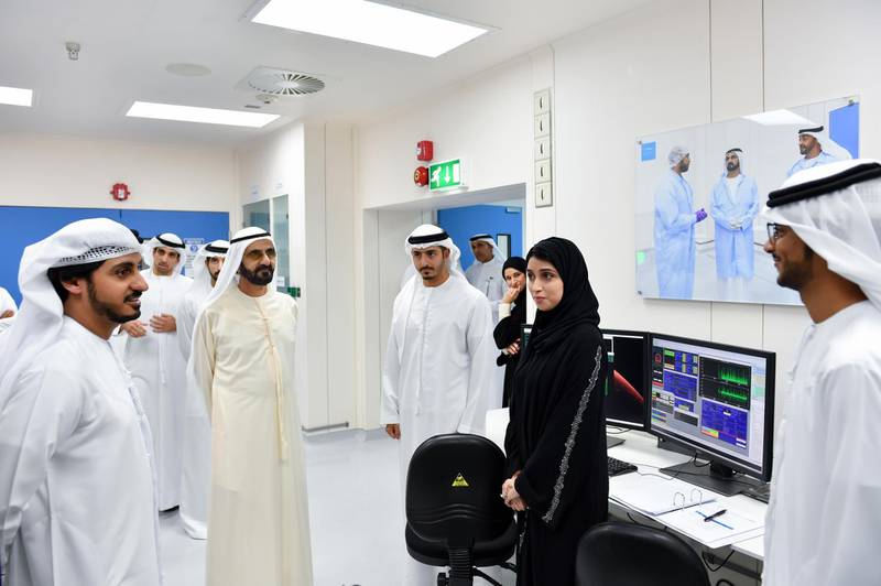 Sheikh Mohammed was briefed by the Hope Probe team at the Mohammed bin Rashid Space Centre headquarters about the final technical and logistical preparations and testing procedures ahead of the Hope Probe’s launch in July. Wam