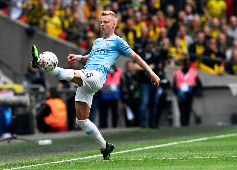 Oleksandr Zinchenko: 6/10:  A sloppy ball helped launch Watford on a dangerous counter-attack early on but the Ukraine defender settled down thereafter. EPA