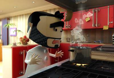 A still from the animated short 'Daddy ABC' by Emirati director Hamad M. Alawar