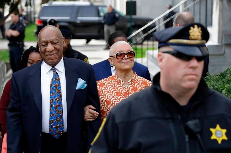 Cosby with his wife, Camille in 2018. AP