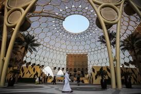 Expo City Dubai is preparing to welcome guests attending the UN's Cop28 climate change summit, which opens on November 30. EPA
