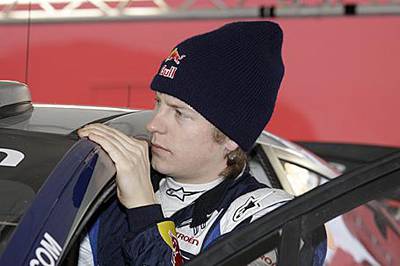Kimi Raikkonen made the switch from F1 to rallying during the winter.