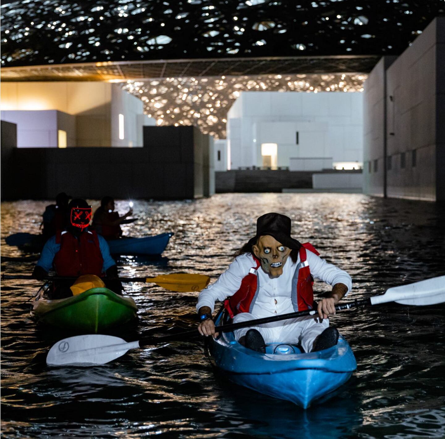 Louvre Abu Dhabi is having a themed kayaking night for Halloween. Photo: Louvre Abu Dhabi