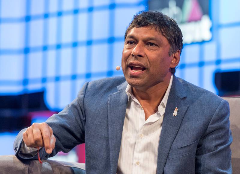 LISBON, PORTUGAL - NOVEMBER 09: Naveen Jain, founder of Moon Express and Viome, speaks at a panel on 'Space won't be the final frontier', at main stage in MEO Arena during 2016 Web Summit on November 9, 2016 in Lisbon, Portugal. Web Summit (originally Dublin Web Summit) is a technology conference held annually since 2009. The company was founded by Paddy Cosgrave, David Kelly and Daire Hickey. The topic of the conference is centered on internet technology and attendees range from Fortune 500 companies to smaller tech companies. This contains a mix of CEOs and founders of tech start ups together with a range of people from across the global technology industry, as well as related industries. This year's edition, the first to be held in Lisbon, congregates more than 53.000 participants. (Photo by Horacio Villalobos - Corbis/Getty Images)