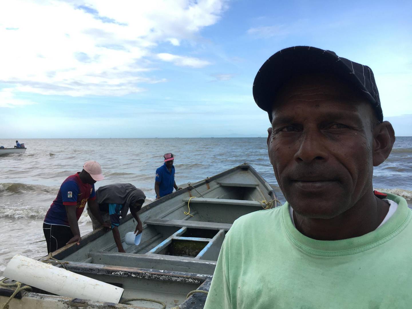 Trinidadian fisherman Vijay Hajarie says he was detained by Venezuelan coast guard members on spurious charges of fishing in Venezuelan waters. Colin Freeman for The National