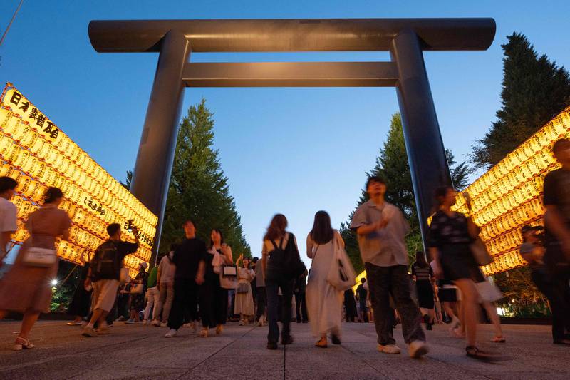 The storm comes after a summer holiday period in Japan. AFP