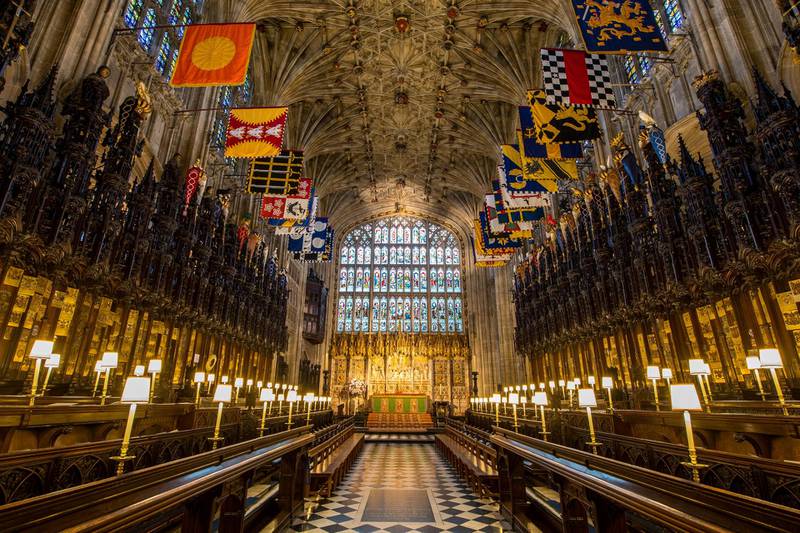 The Quire in St George's Chapel at Windsor Castle. Reuters