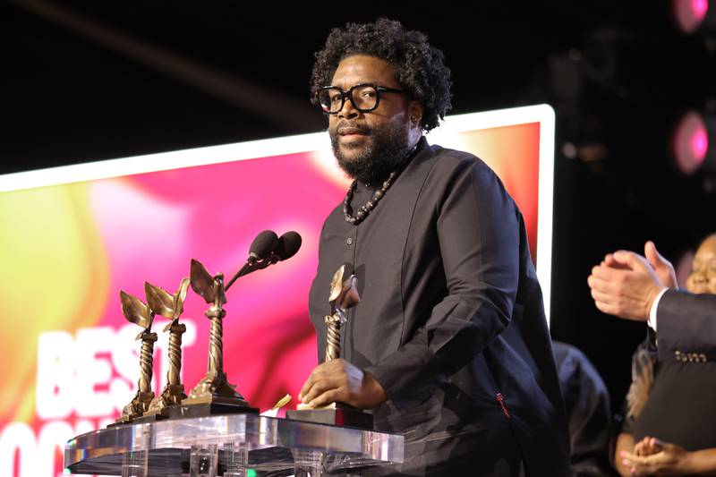 Questlove accepts the Best Documentary award for ‘Summer of Soul. AFP