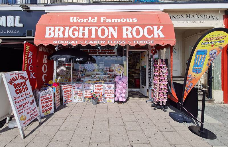The World Famous Brighton Rock shop sells ... well, the clue's in the name. Photo: Stacey Burt
