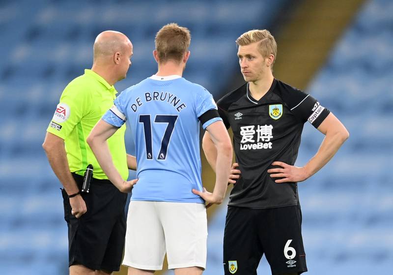 Ben Mee - 5. Slow to react to Walker’s throw for City’s second, and must have felt like he was under assault for the rest of the game. Reuters