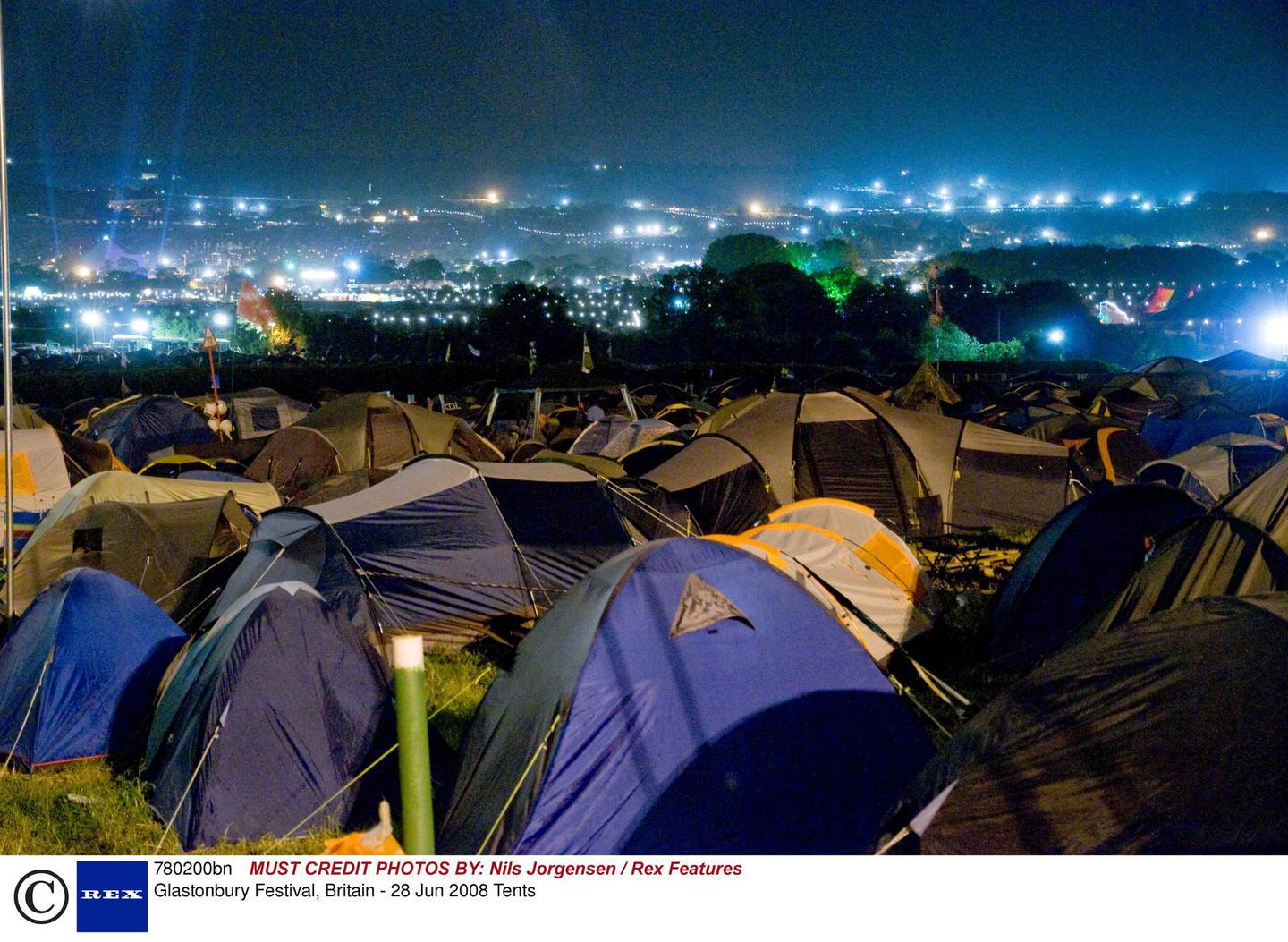 Mandatory Credit: Photo by Nils Jorgensen / Rex Features ( 780200bn )TentsGlastonbury Festival, Britain - 28 Jun 2008