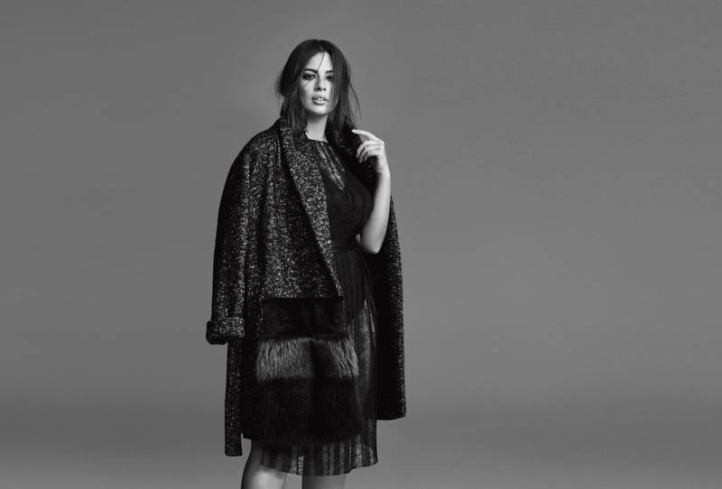 Ashley Graham is the face of Marina Rinaldi's autumn/winter 2017 collection.