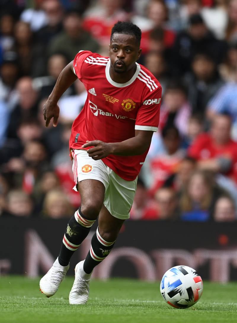 Patrice Evra of Manchester United. Getty
